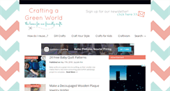 Desktop Screenshot of craftingagreenworld.com