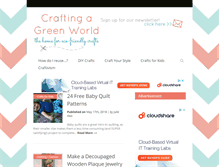 Tablet Screenshot of craftingagreenworld.com
